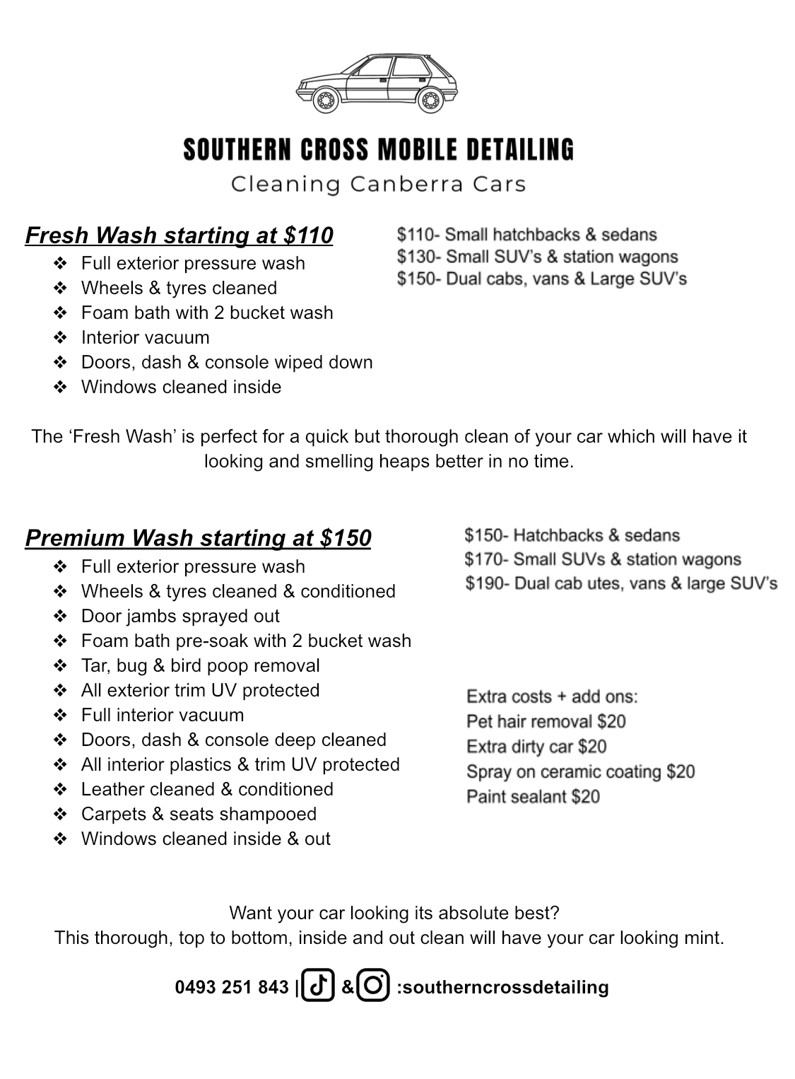 Pre-Sale Valet